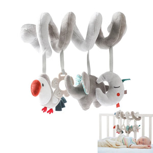 Baby and Toddler Spiral Plush Hanging Wrap Around Toy for Pram Pushchair Stroller