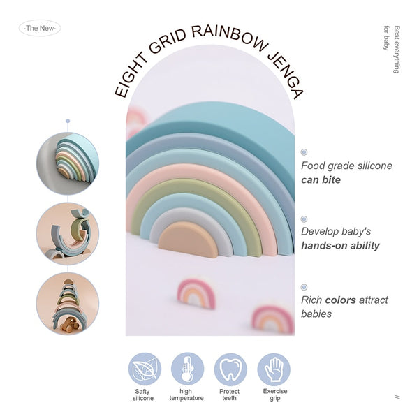 Rainbow Stacking Montessori Toy