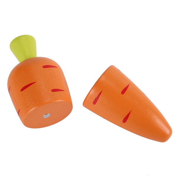 Wooden Cutting Fruit and Vegetable Pretend Play Set