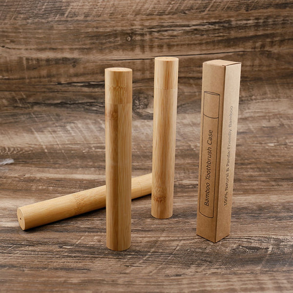 Kids Bamboo Toothbrush Holder