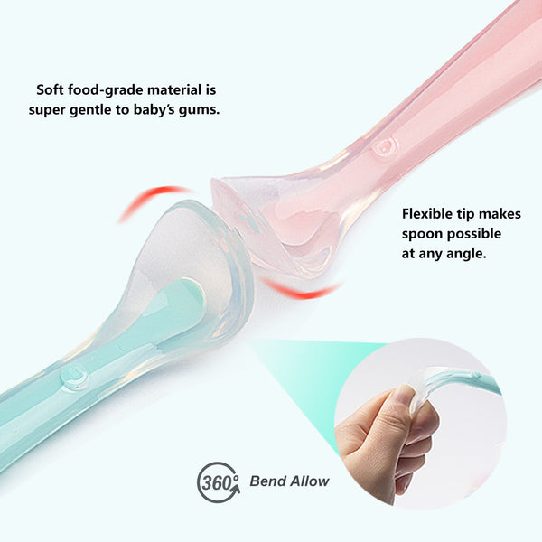 Soft Silicone Feeding Spoon