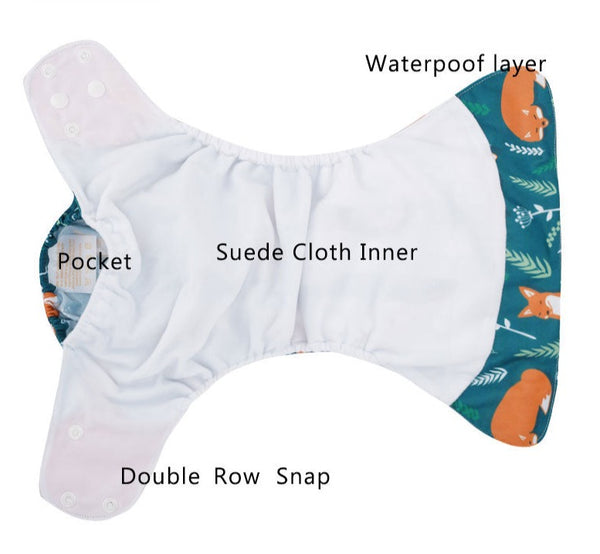 Washable Eco-friendly Baby Cloth Diapers