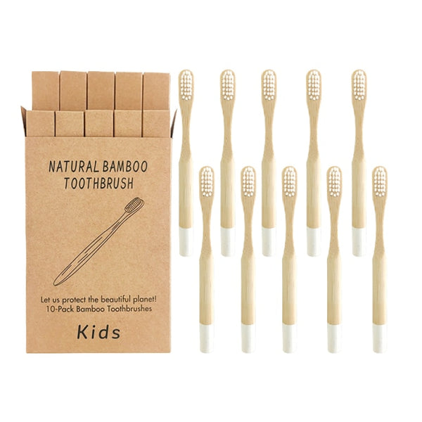 Kids Bamboo Charcoal Toothbrush Set