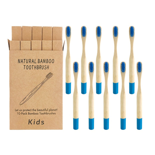 Kids Bamboo Charcoal Toothbrush Set